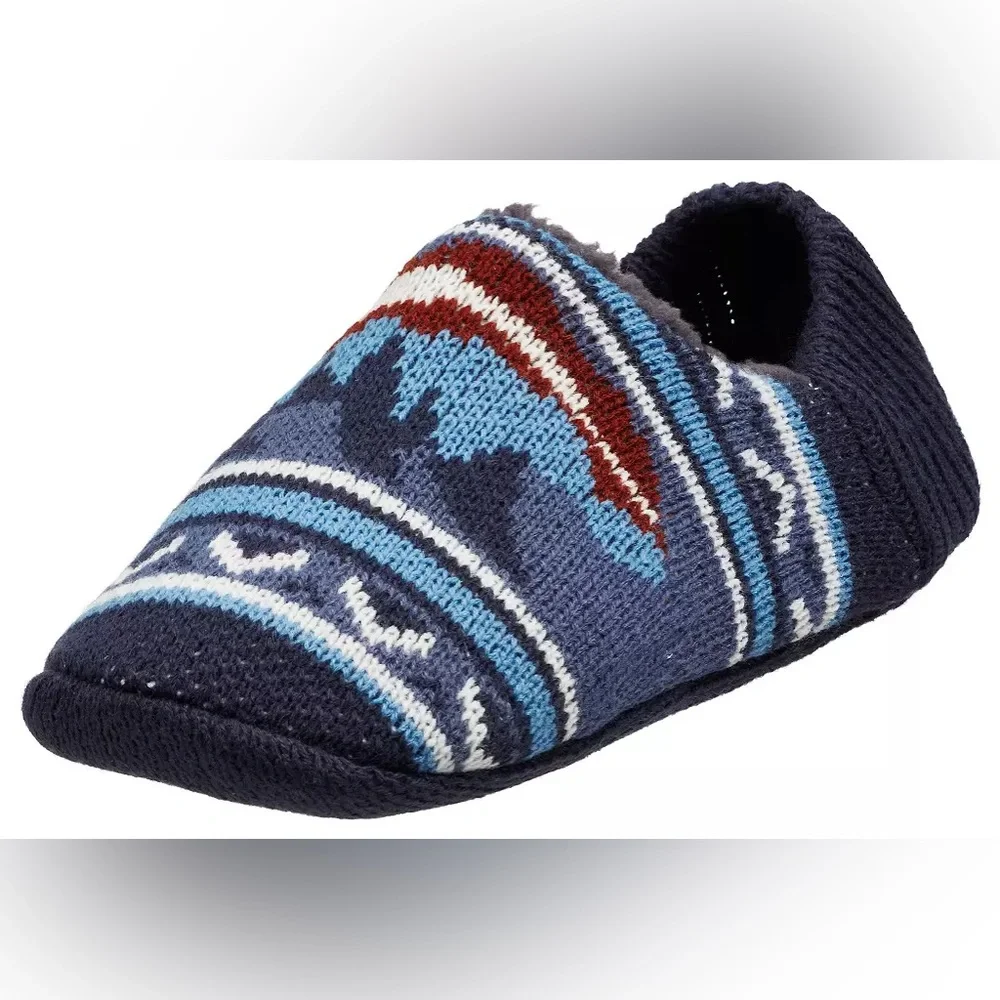 Northeast Outfitters Cozy Cabin Bear Tech Slipper Socks, Navy—NWT